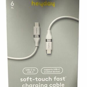 Heyday Gray USB-C to USB-C Charging Cable